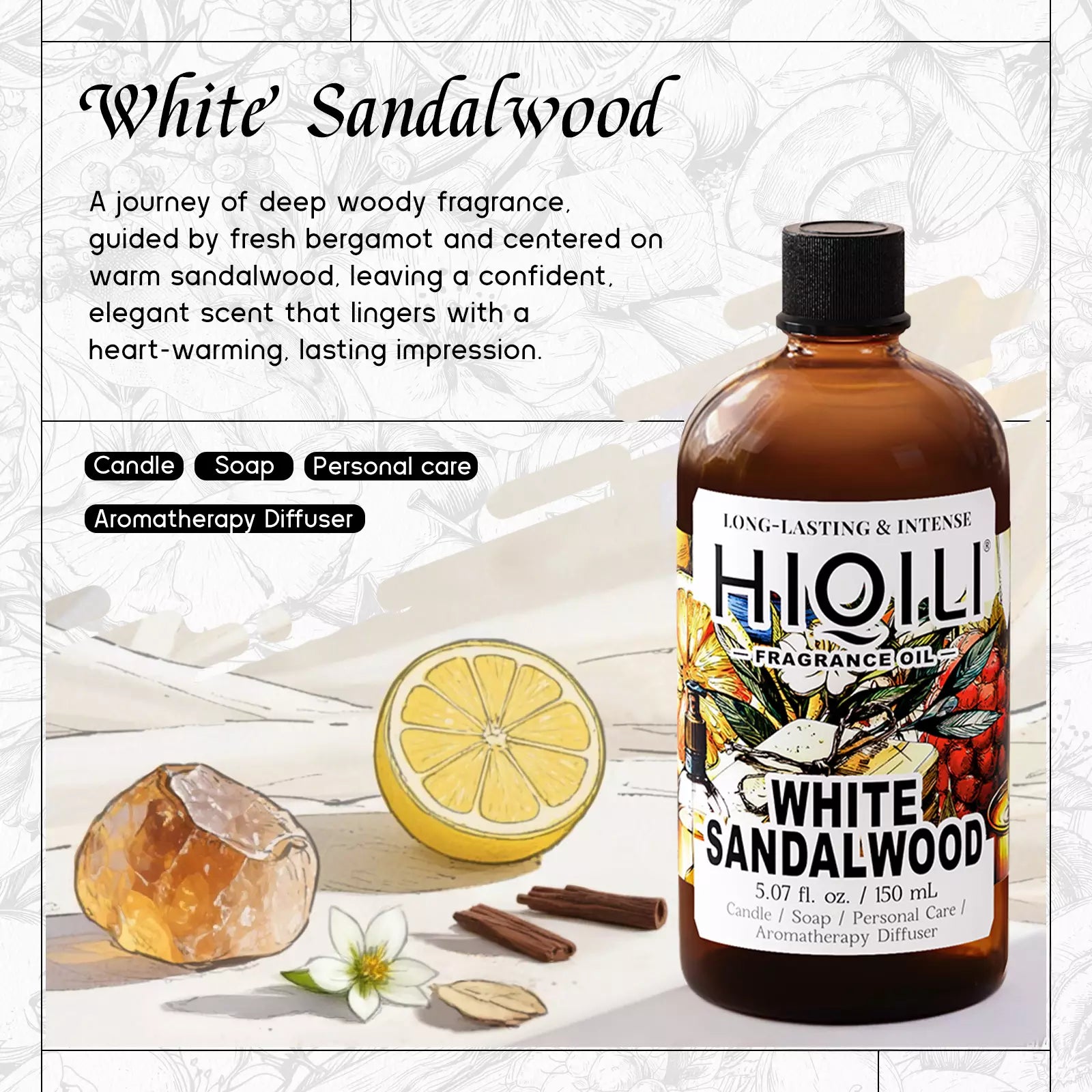 White Sandalwood Fragrance Oil