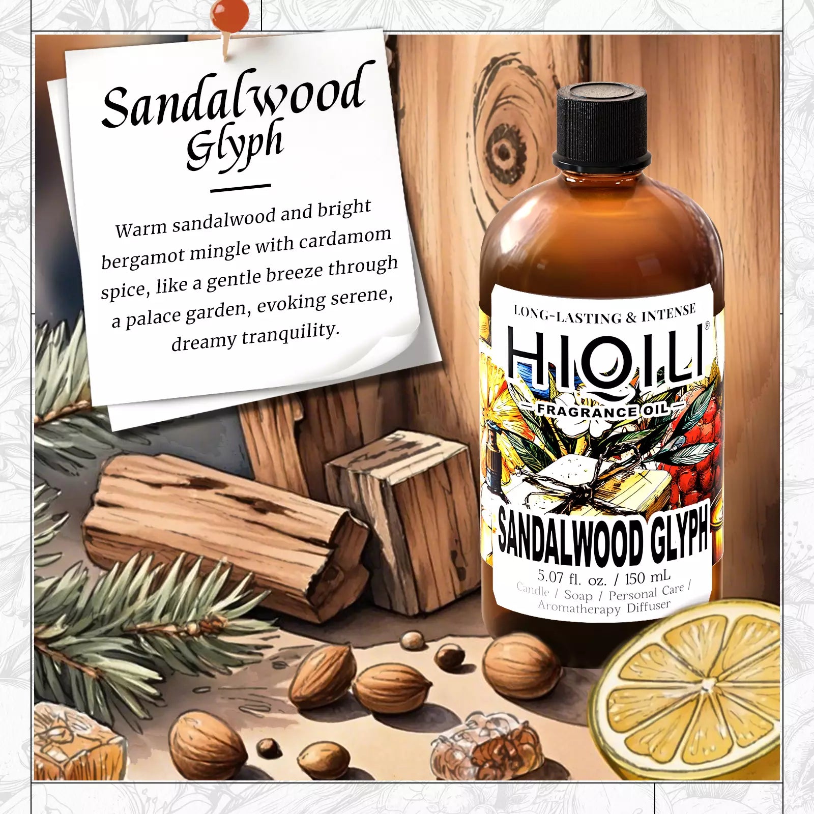 Sandalwood Glyph Fragrance Oil